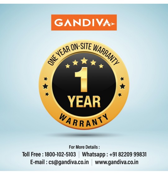 Gandiva Desktop Computer (Core 2 Duo CPU / 4GB DDR2 Desktop RAM/No DVD Drive/USB Keyboard and Mouse / 15.6 Inch Monitor Facility) with Windows 7 Trail Version Pre Installed (1TB HDD)