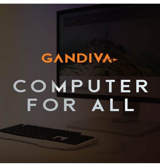 Gandiva Desktop Computer (Core 2 Duo CPU / G31 Board/ 4GB DDR2 RAM / 1TB HDD/USB KB & Mouse) Windows 7 & MS Office (Trail Version) and Antivirus (Free Version) Pre-Installed (18.5" Monitor)